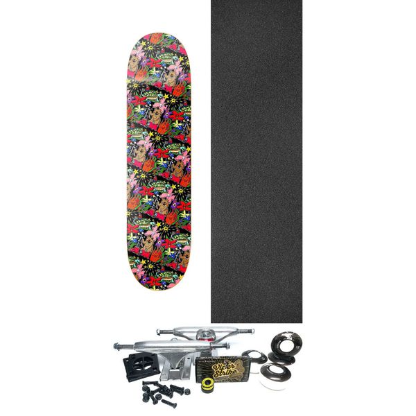 Primitive Skateboarding Franky Villani Sketchy Skateboard Deck - 8.5" x 32" - Complete Skateboard Bundle